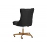 Sunpan Delilah Office Chair in Dillon Black - Back Angle