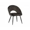 Sunpan Capaldi Dining Chair In Nono Shitake - Angled - Sunpan Capaldi Dining Chair In Nono Shitake - Angled