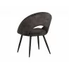 Sunpan Capaldi Dining Chair In Nono Shitake - Back Angled - Sunpan Capaldi Dining Chair In Nono Shitake - Back Angled