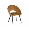 Sunpan Capaldi Dining Chair In Nono Tapenade Gold - Angled - Sunpan Capaldi Dining Chair In Nono Tapenade Gold - Angled
