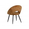 Sunpan Capaldi Dining Chair In Nono Tapenade Gold - Back Angle