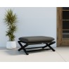 Sunpan Bari Stool in Charcoal And Gracebay Grey - Angled Lifestyle