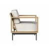 Sunpan Cagliari Armchair in Palazzo Cream - Side - Sunpan Cagliari Armchair in Palazzo Cream - Side