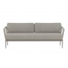 Sunpan Catania Sofa In Dark Grey And Copacabana Grey - Front