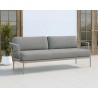 Sunpan Catania Sofa In Dark Grey And Copacabana Grey - Angled Lifestyle