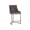 Sunpan Florence Counter Stool Piccolo Pebble - Front Side Angle