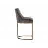 Sunpan Florence Counter Stool Piccolo Pebble - Side Angle