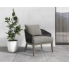 Sunpan Capri Lounge Chair In Smoke Grey And Copacabana Marble - Lifestyle