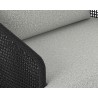 Sunpan Capri Lounge Chair In Smoke Grey And Copacabana Marble - Arm Close-up