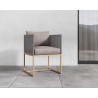 Sunpan Crete Dining Armchair In Natural And Palazzo Taupe - Lifestyle