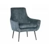Sunpan Aletta Lounge Chair in Nono Petrol - Angled - Sunpan Aletta Lounge Chair in Nono Petrol - Angled