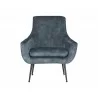 Sunpan Aletta Lounge Chair in Nono Petrol - Front - Sunpan Aletta Lounge Chair in Nono Petrol - Front