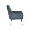 Sunpan Aletta Lounge Chair in Nono Petrol - Side