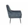 Sunpan Aletta Lounge Chair in Nono Petrol - Side - Sunpan Aletta Lounge Chair in Nono Petrol - Side