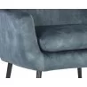 Sunpan Aletta Lounge Chair in Nono Petrol - Seat Close-up - Sunpan Aletta Lounge Chair in Nono Petrol - Seat Close-up