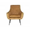 Sunpan Aletta Lounge Chair in Nono Tapenade Gold - Front - Sunpan Aletta Lounge Chair in Nono Tapenade Gold - Front