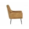Sunpan Aletta Lounge Chair in Nono Tapenade Gold - Side - Sunpan Aletta Lounge Chair in Nono Tapenade Gold - Side