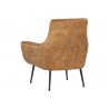 Sunpan Aletta Lounge Chair in Nono Tapenade Gold - Back Angled