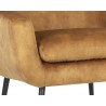 Sunpan Aletta Lounge Chair in Nono Tapenade Gold - Seat Detail