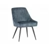 Sunpan Chardon Dining Chair in Nono Petrol - Angled - Sunpan Chardon Dining Chair in Nono Petrol - Angled