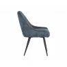 Sunpan Chardon Dining Chair in Nono Petrol - Side View - Sunpan Chardon Dining Chair in Nono Petrol - Side View