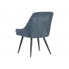 Sunpan Chardon Dining Chair in Nono Petrol - Back Angle