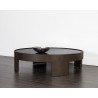 Brunetto Coffee Table - Large - Dark Brown - Lifestyle