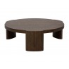 Sunpan Alouette Coffee Table in Dark Brown - Front