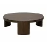 Sunpan Alouette Coffee Table in Dark Brown - Front - Sunpan Alouette Coffee Table in Dark Brown - Front