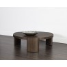 Sunpan Alouette Coffee Table in Dark Brown - Lifestyle