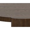 Sunpan Alouette Coffee Table in Dark Brown - Table Edge