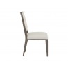 Sunpan Aurelia Dining Chair in Ash Grey and Linoso Ivory - Side