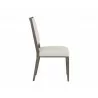 Sunpan Aurelia Dining Chair in Ash Grey and Linoso Ivory - Side - Sunpan Aurelia Dining Chair in Ash Grey and Linoso Ivory - Side