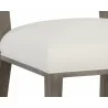 Sunpan Aurelia Dining Chair in Ash Grey and Linoso Ivory - Seat  - Sunpan Aurelia Dining Chair in Ash Grey and Linoso Ivory - Seat 