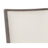 Sunpan Aurelia Dining Chair in Ash Grey and Linoso Ivory - Seat Back Close-up