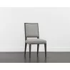 Sunpan Aurelia Dining Chair in Dark Brown and Linoso Light Grey - Lifestyle - Sunpan Aurelia Dining Chair in Dark Brown and Linoso Light Grey - Lifestyle