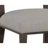 Sunpan Aurelia Dining Chair in Dark Brown and Linoso Light Grey -  - Sunpan Aurelia Dining Chair in Dark Brown and Linoso Light Grey - 