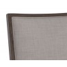 Sunpan Aurelia Dining Chair in Dark Brown and Linoso Light Grey - Seat Back