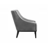 Sunpan Aurora Lounge Chair in Polo Club Stone / Overcast Grey - Side - Sunpan Aurora Lounge Chair in Polo Club Stone / Overcast Grey - Side