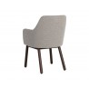 Sunpan Belen Dining Armchair in Altro Cappuccino - Back Angled