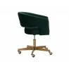 Sunpan Claren Office Chair in Deep Green Sky - Side - Sunpan Claren Office Chair in Deep Green Sky - Side