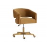 Sunpan Claren Office Chair in Gold Sky - Angled