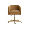 Sunpan Claren Office Chair in Gold Sky - Front