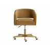 Sunpan Claren Office Chair in Gold Sky - Front - Sunpan Claren Office Chair in Gold Sky - Front