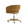 Sunpan Claren Office Chair in Gold Sky - Back Angle - Sunpan Claren Office Chair in Gold Sky - Back Angle