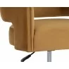 Sunpan Claren Office Chair in Gold Sky - Seat Close-up - Sunpan Claren Office Chair in Gold Sky - Seat Close-up