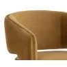 Sunpan Claren Office Chair in Gold Sky - Seat Back - Sunpan Claren Office Chair in Gold Sky - Seat Back