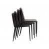 Sunpan Renee Stackable Dining Chair Black Set