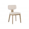 Sunpan Rickett Dining Chair - Weathered Oak - Dove Cream 1