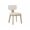 Sunpan Rickett Dining Chair - Weathered Oak - Dove Cream 1 - Sunpan Rickett Dining Chair - Weathered Oak - Dove Cream 1